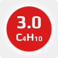 Бутан (C4H10) 3.0 (99,9%) в баллоне 50л (23кг) соединение W21,8х1/14'' (DIN1) (с баллоном) (комплект)